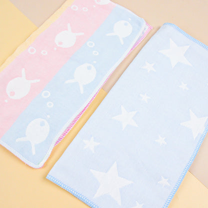 30*30 pure cotton gauze small square towel (pattern random) M.22