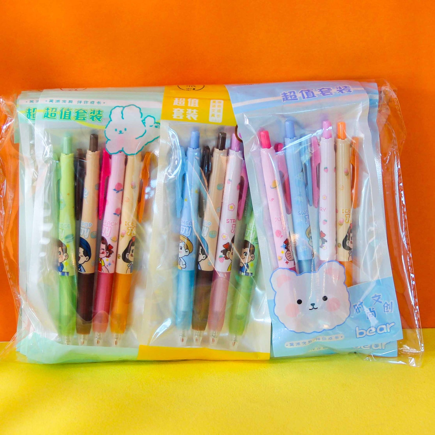 4 Click - action Gel Pens in a Bag (Styles Randomly Assorted) M.82