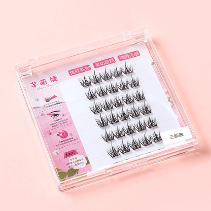 Pestañas postizas Qiyu sin pegamento (estilos variados), populares entre las celebridades de Internet, tamaño 50 