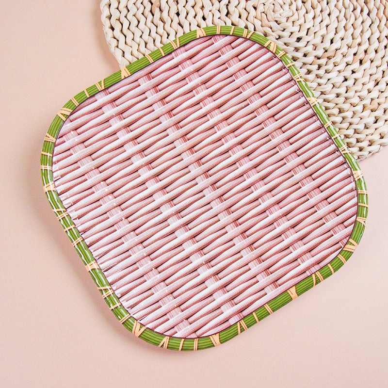 LC214 Bamboo Woven Square Fruit Tray M.20