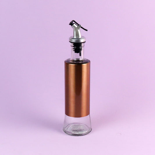 300ML Rose Gold Leather-Covered Oil Bottle "Ru Meng Ling" Model 0056 (No Packaging) M.69 JPDB