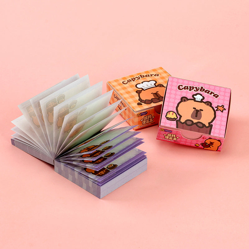 XX-1722 Capybara Notepad 90g Thick Paper 10*14cm Portable Office Stress-Relief & Student Notes M.81
