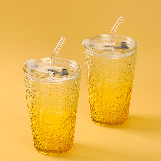 Philosense LUCK Diamond - pattern Glass Cup (500ML) M.17