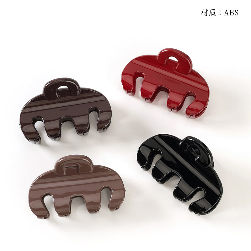 Pinza para el pelo grande M42 de 3,74 pulgadas con diseño de calabaza de color intenso 