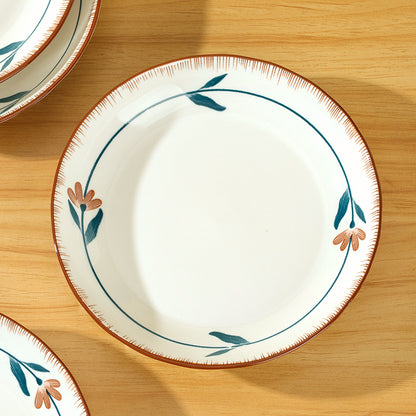 7.7 - inch Printed Marble - patterned Plate (Malt - themed) M.66 JPDB