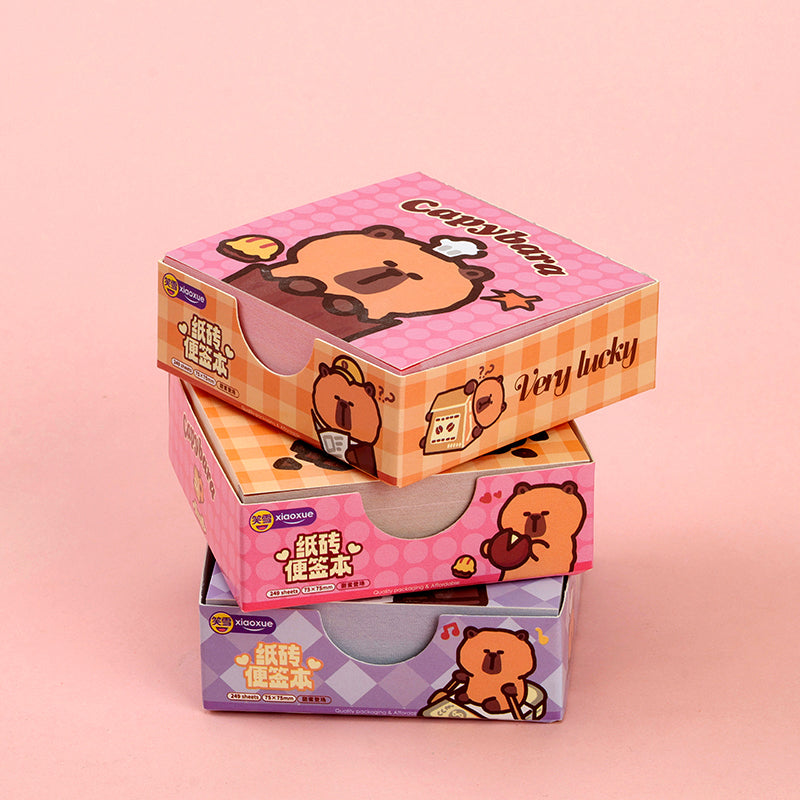 XX-1722 Capybara Notepad 90g Thick Paper 10*14cm Portable Office Stress-Relief & Student Notes M.81