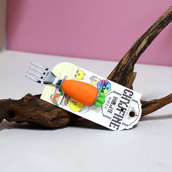 TF - 2120 304 Stainless Steel Kids' Carrot Spork M.66 JPDB