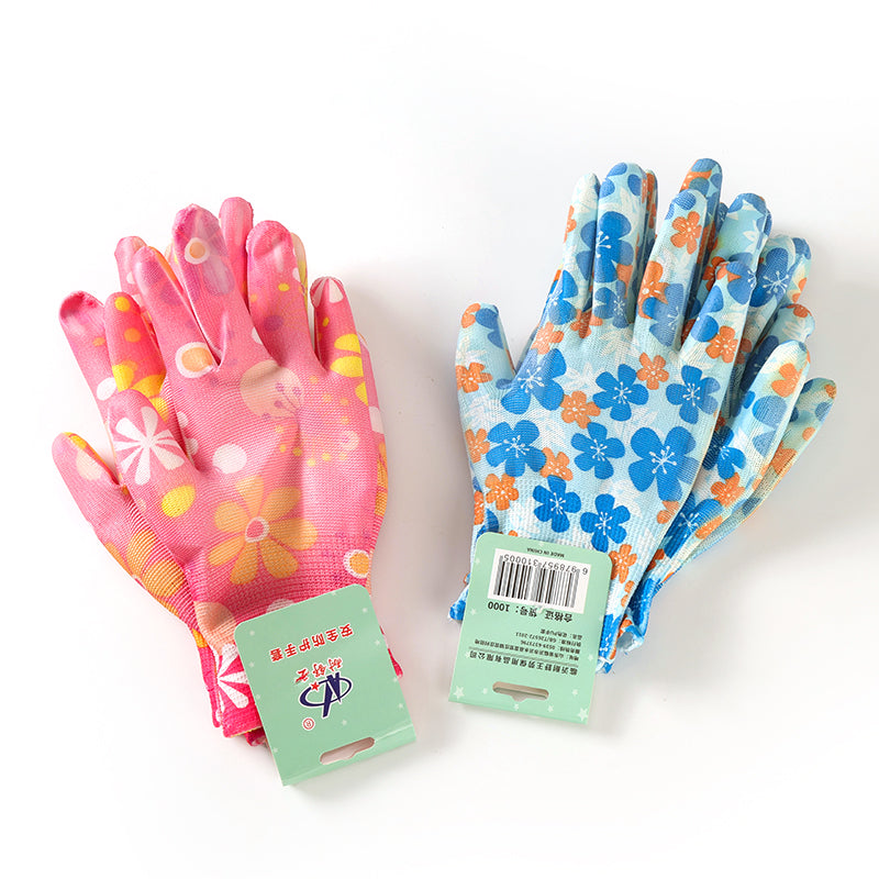 Naishu King 1000 Patterned PU Palm-Coated Gloves (2 pairs) M.28