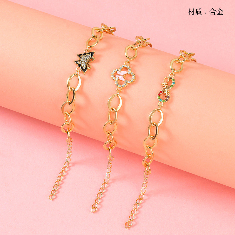 New Interlocking Diamond Link Bracelet  M.43