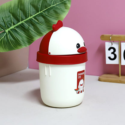 Yuanqi Red Duck Model 581 Duck-Shaped Desktop Sanitary Trash Can M.23 JPDB
