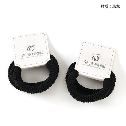 M42 3 Black Vertical Striped Hair Ties