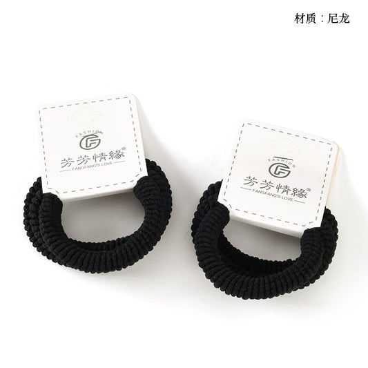 M42 3 Black Vertical Striped Hair Ties