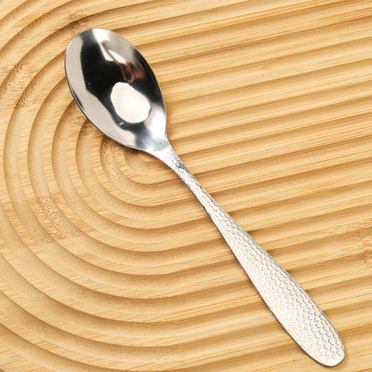 410 Pointed-Tail No.2 Diamond Pattern Oval Spoon M.66