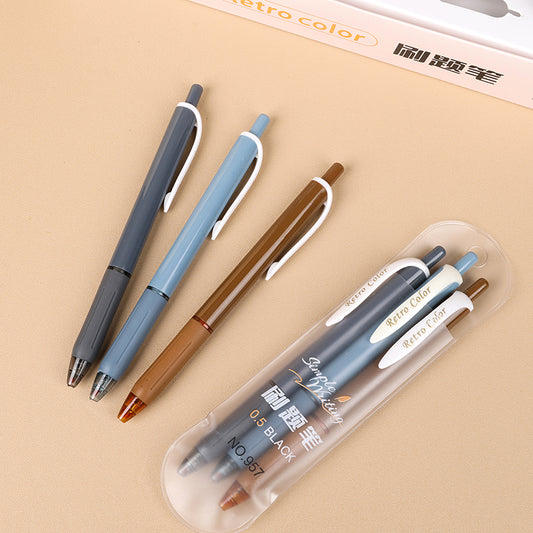 Ivanster 957 Set of 3 Problem - Solving Pens in Retro Colors (Insert Box) M.82
