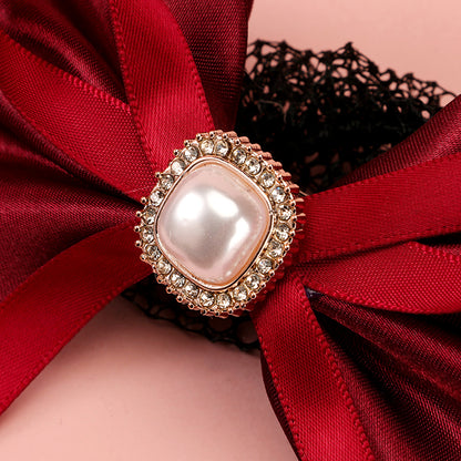 B87 Pearl Bow Hairnet M42