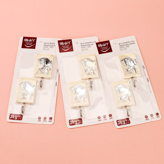 Qiaoxiaoya Model 9304 Adhesive Hooks - 2 Pcs Steed Design M.16
