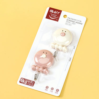 Qiaoxiaoya Model 9287 Adhesive Hooks - 2 Pcs Octopus Design M.16
