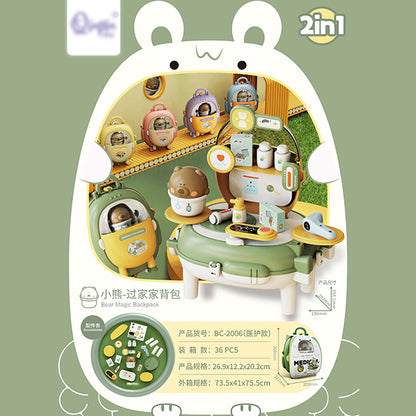 2001-2006 Little Bear Backpack Pretend Play Set (Medical Theme) M.09