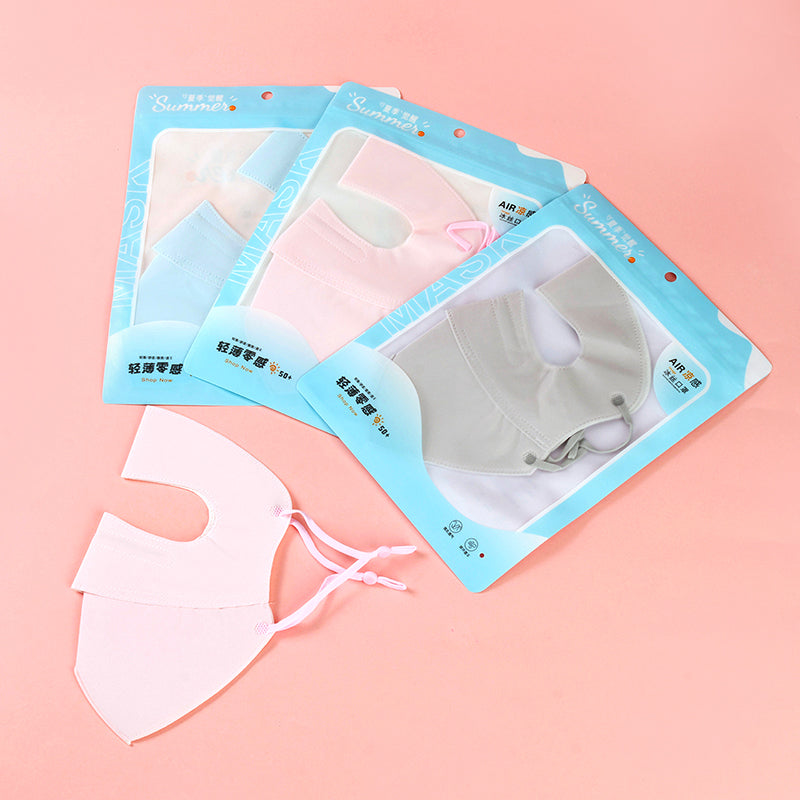 3D Sun Protection Face Mask (Random Color) - Cleared & Packaged, Adjustable M41