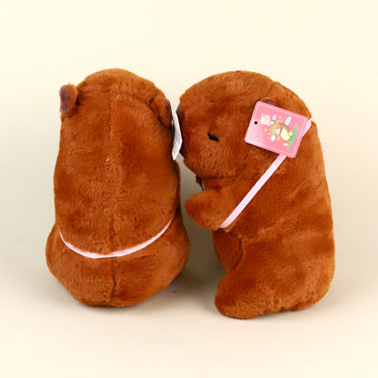 Capybara Plush Toy Carrying a Strawberry M01 JPDB