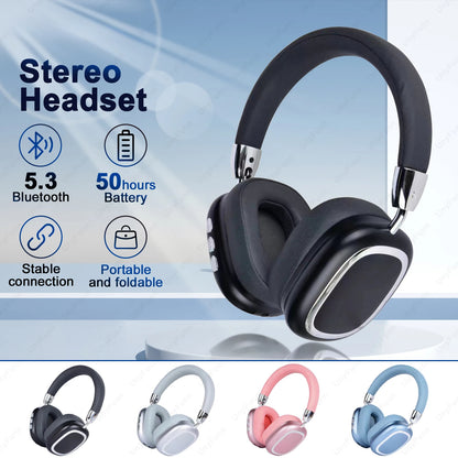 Auriculares Bluetooth 2025 montados en la cabeza B35 Auriculares deportivos con calidad de sonido HIFI estéreo real Auriculares inalámbricos de alta calidad de sonido