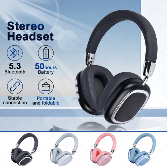 Auriculares Bluetooth 2025 montados en la cabeza B35 Auriculares deportivos con calidad de sonido HIFI estéreo real Auriculares inalámbricos de alta calidad de sonido