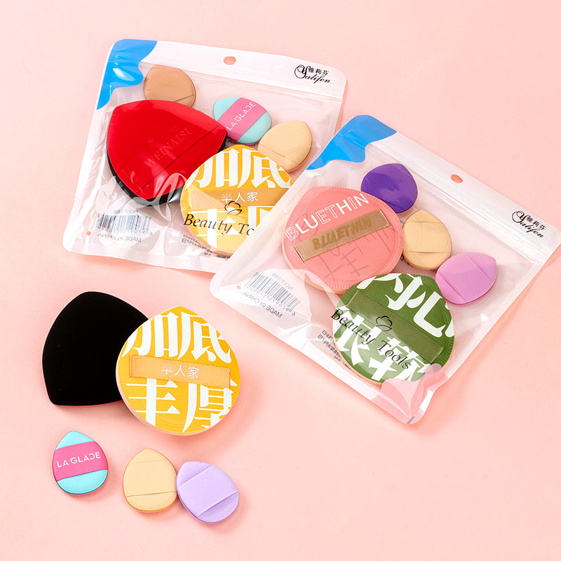 F188 Borla de algodón de azúcar + Juego de borlas para polvos de dedo (2+3) M.50 