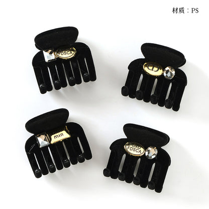 M42 Black Flocked Accessory Ponytail Holder in Box