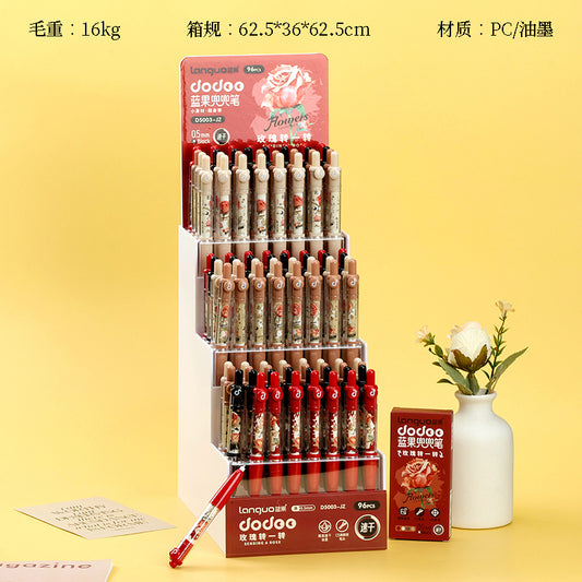 Stunning Languo CG001 - JZ Click - action Gel Pens for Problem - Solving on Display Stand! These pens are a must - have for exam - prep, prominently displayed for easy access. M.82