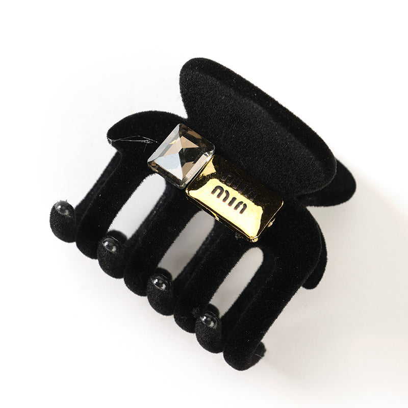 M42 Black Flocked Accessory Ponytail Holder in Box