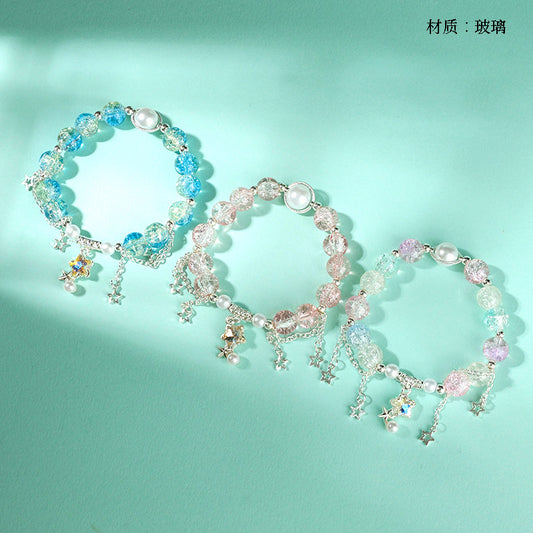 Cracked Starry Pearl Bracelet  M.43