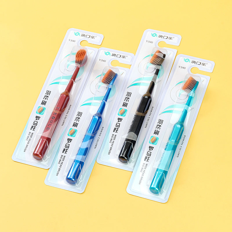 Y540 Roman Column Feather-Soft Bristle Toothbrush Single Pack Adult Gum Care M.14