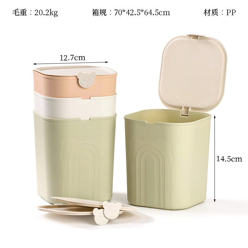 3037 Desktop Trash Can with Lid M.23
