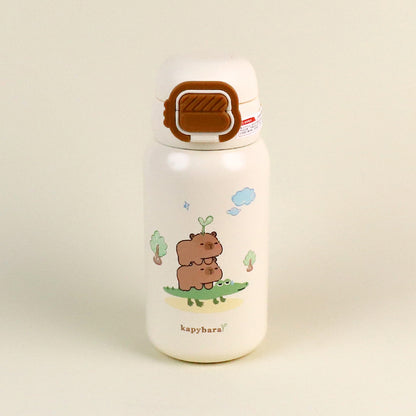 B-2073 Social Butterfly Capybara Vacuum Insulated Mug (650ml) M.26 JPDB