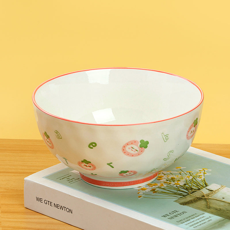 6-inch Mingxin Rainstone Bowl (Cute Strawberry Design) M.66 JPDB