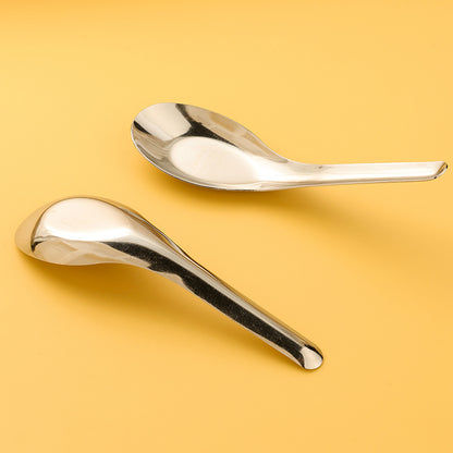 Treated 304 Non-Magnetic Flat-Bottom Spoon (Small Size) M.66