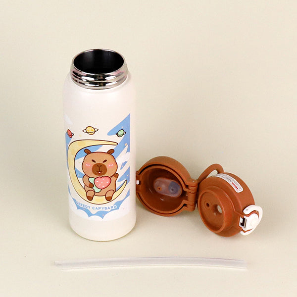 500ml Capybara Dream Hut Vacuum Thermal Insulated Mug - Model YSM8708 M.26 JPDB