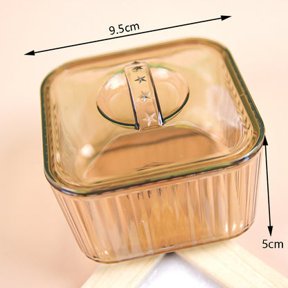 LC917 Square PET Storage Box High Transparency Food-Grade Airtight Organizer M.67