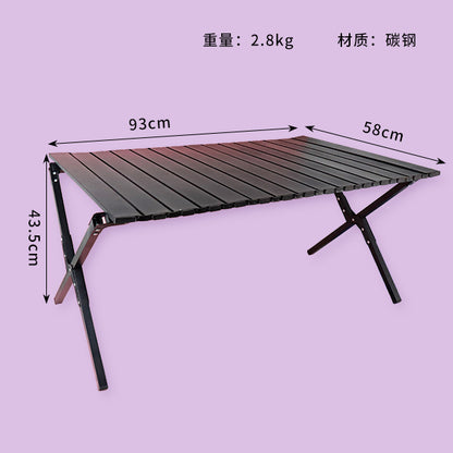 Portable Outdoor Folding Square-Leg Table 36.6x22.9 (Colors May Vary) M.91 JPDB