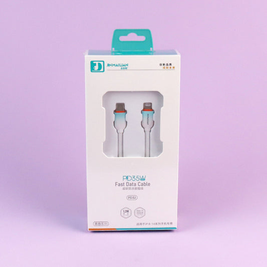 1.2m 5-Core PD Fast Charging Data Cable - Model PD32 (Apple Compatible) A12JPDB