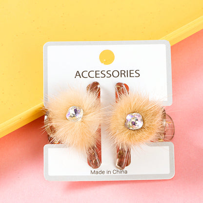 M42 Garra para el cabello pequeña en caja con accesorio de taladro de bola peluda (lado AB) 