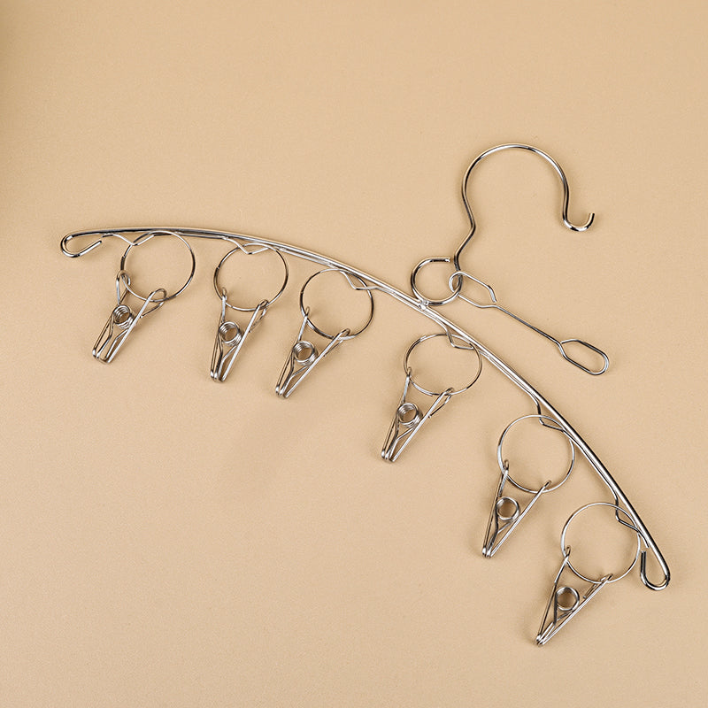 201 Stainless Steel Windproof Hanger (with 6 Clips) M.15