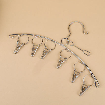 201 Stainless Steel Windproof Hanger (with 6 Clips) M.15