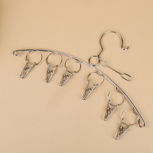 201 Stainless Steel Windproof Hanger (with 6 Clips) M.15