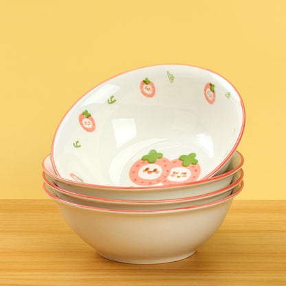 6-inch Mingxin Dou Bowl (Cute Strawberry Design) M.66 JPDB