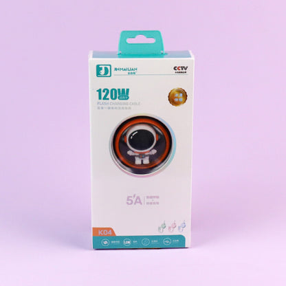 K04 Ice-Clear Retractable 3-in-1 Data Cable (1.2M) A.12 JPDB