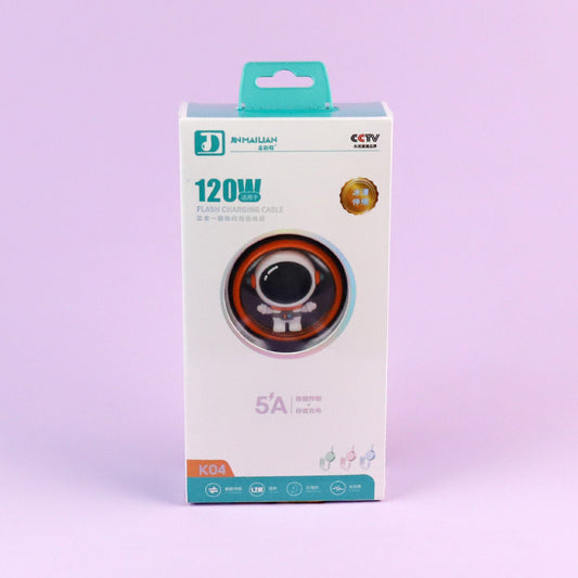 K04 Ice-Clear Retractable 3-in-1 Data Cable (1.2M) A.12 JPDB