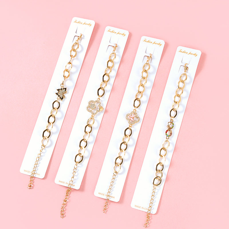 New Interlocking Diamond Link Bracelet  M.43