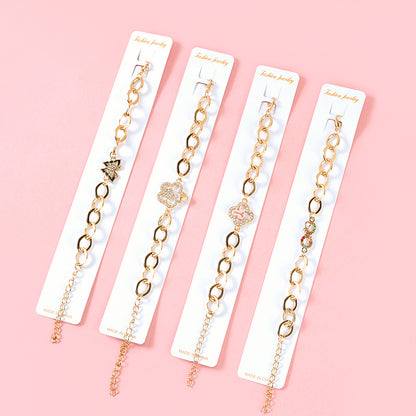 New Interlocking Diamond Link Bracelet  M.43