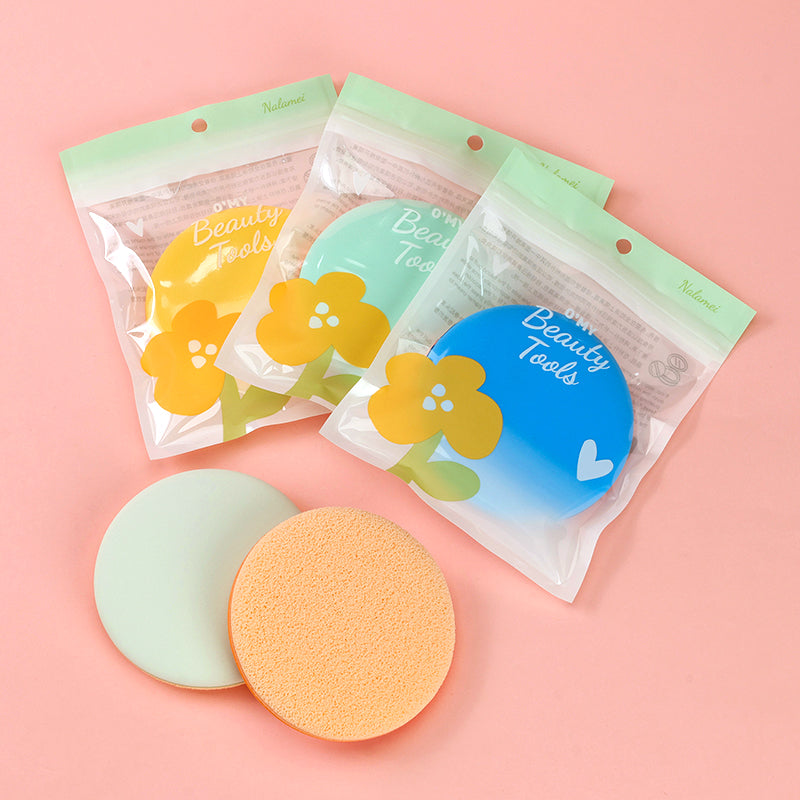 0017 Esponja limpiadora facial de doble uso, tamaño grande, M.50 